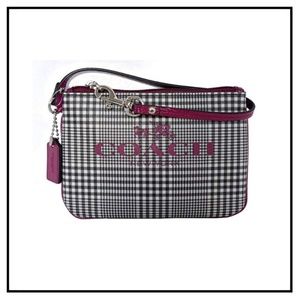 Coach: New Authentic Plaid Wristlet Wallet - NWT